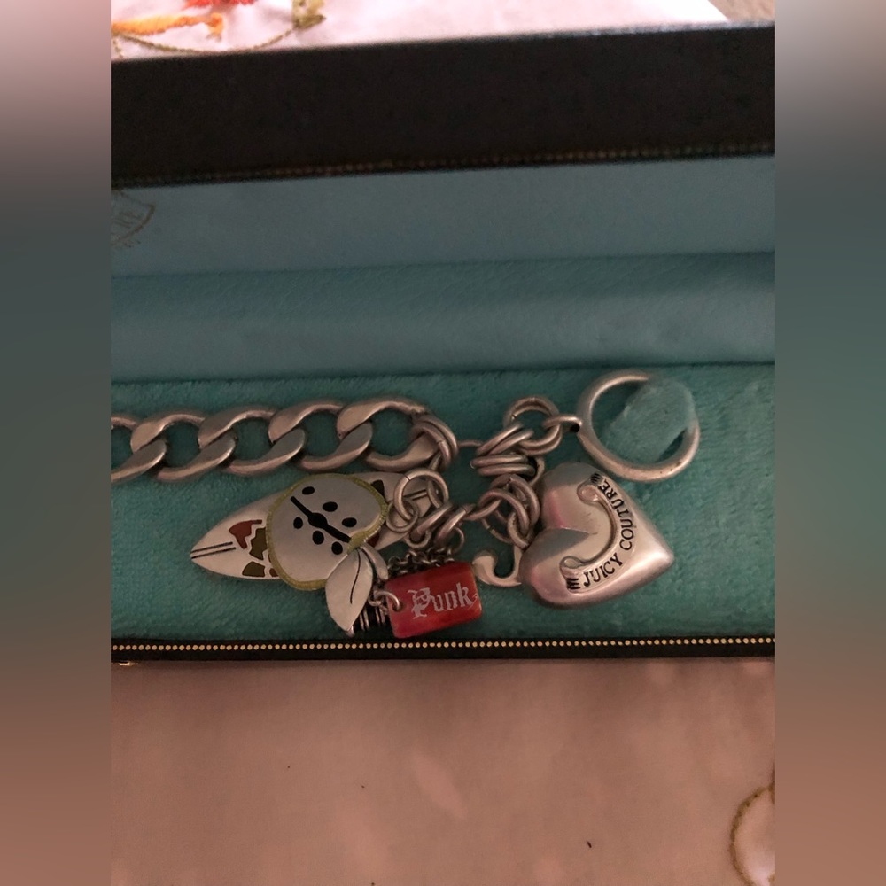 NIB Juicy Couture Silver Surfer Bracelet